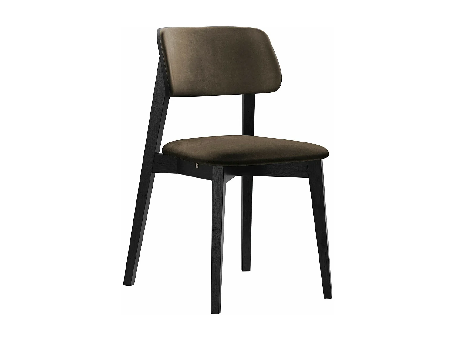 Chaise Dearborn 100, 80x46x49cm, Tissu, En bois, Bois