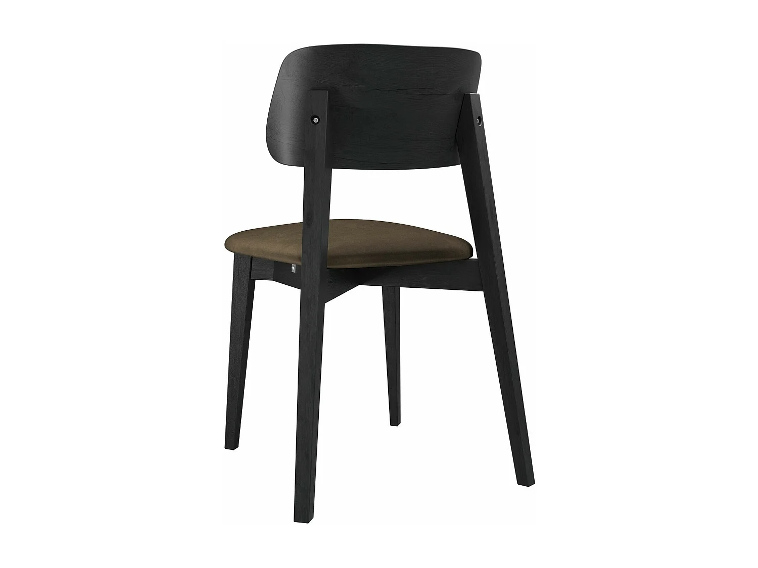 Chaise Dearborn 100, 80x46x49cm, Tissu, En bois, Bois