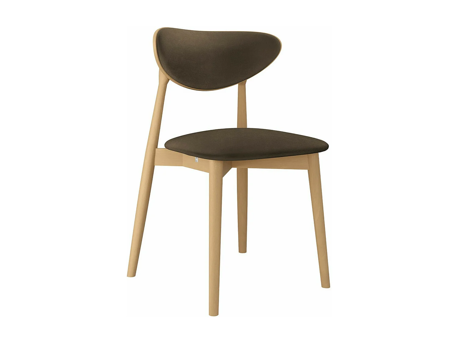 Silla Dearborn 103, 80x48x49cm, Tapiz, De madera, Madera