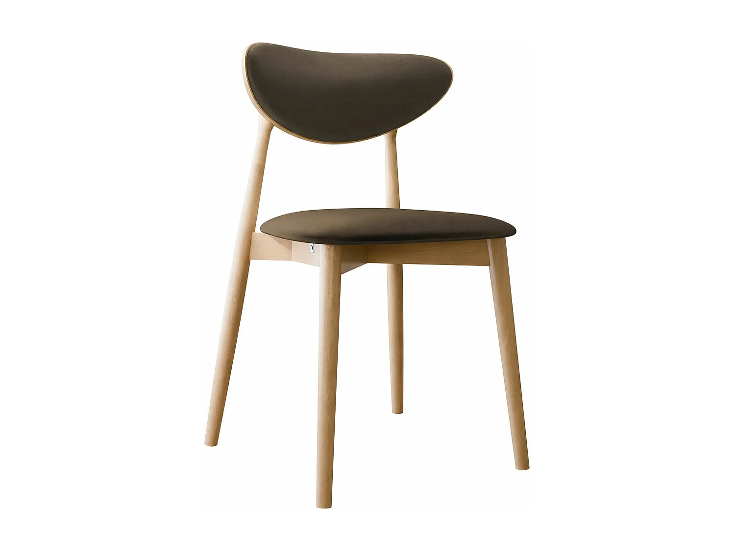 Silla Dearborn 103, 80x48x49cm, Tapiz, De madera, Madera