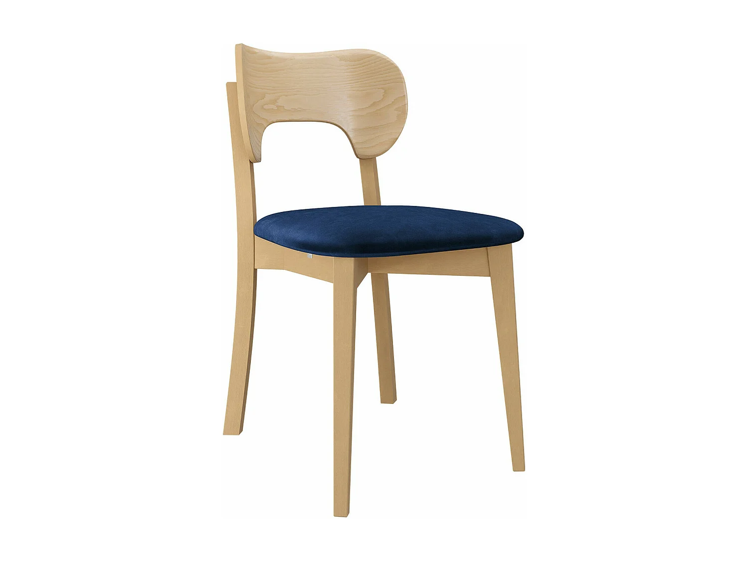 Silla Dearborn 102, 80x48x51cm, Tapiz, De madera, Madera