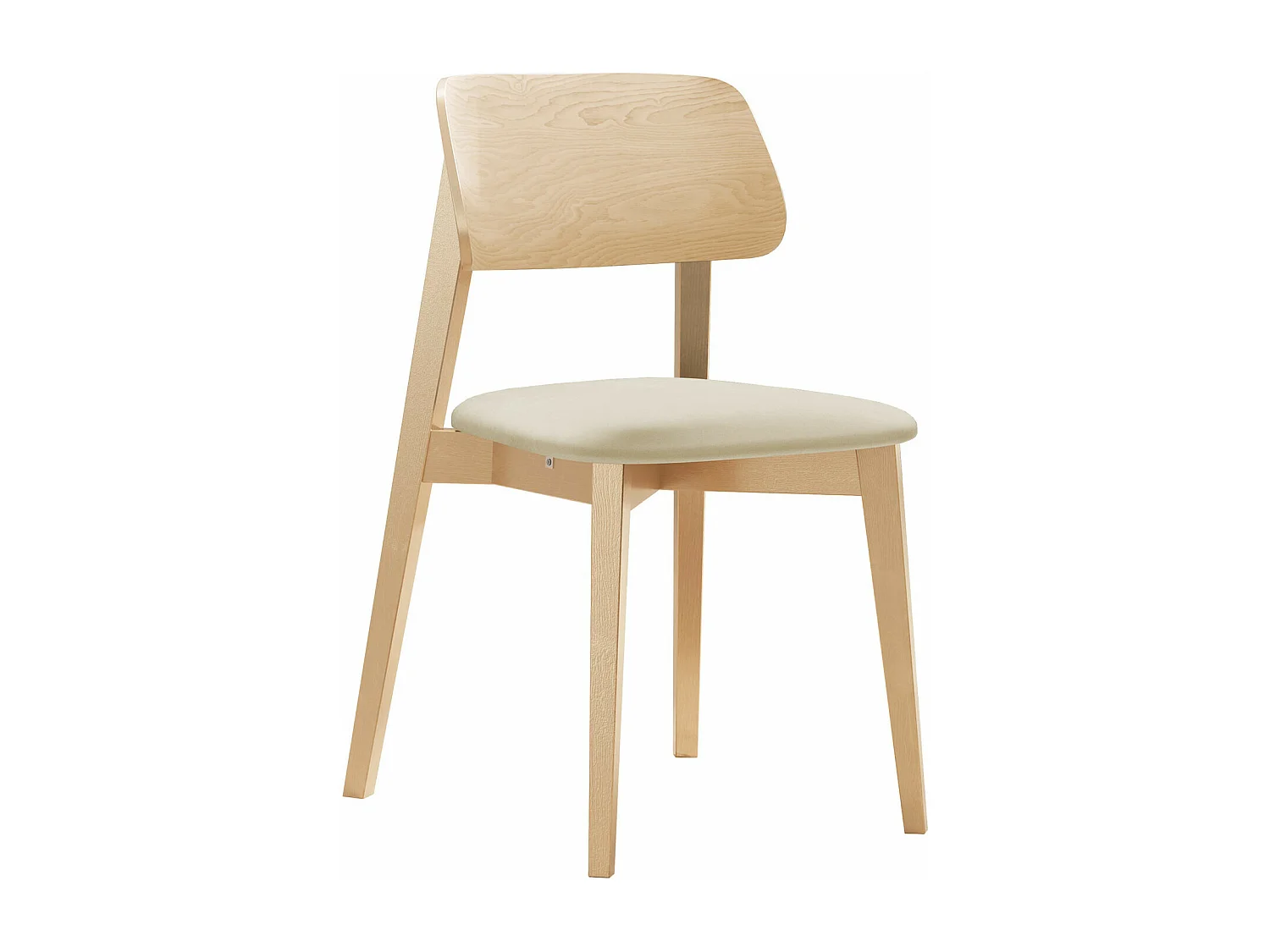 Silla Dearborn 101, 80x46x49cm, Tapiz, De madera, Madera