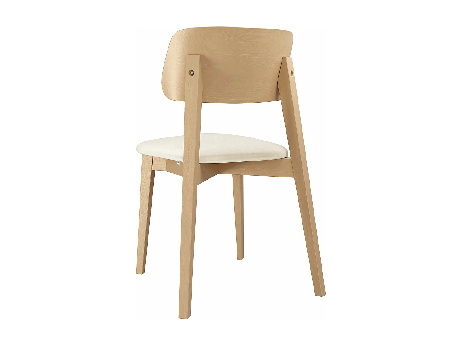 Silla Dearborn 100, 80x46x49cm, Tapiz, De madera, Madera