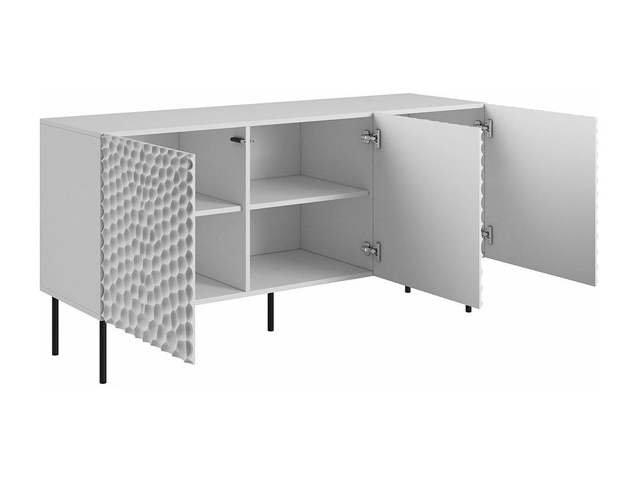 Armário Charlotte 169, O número de portas: 3, 75x152x43cm