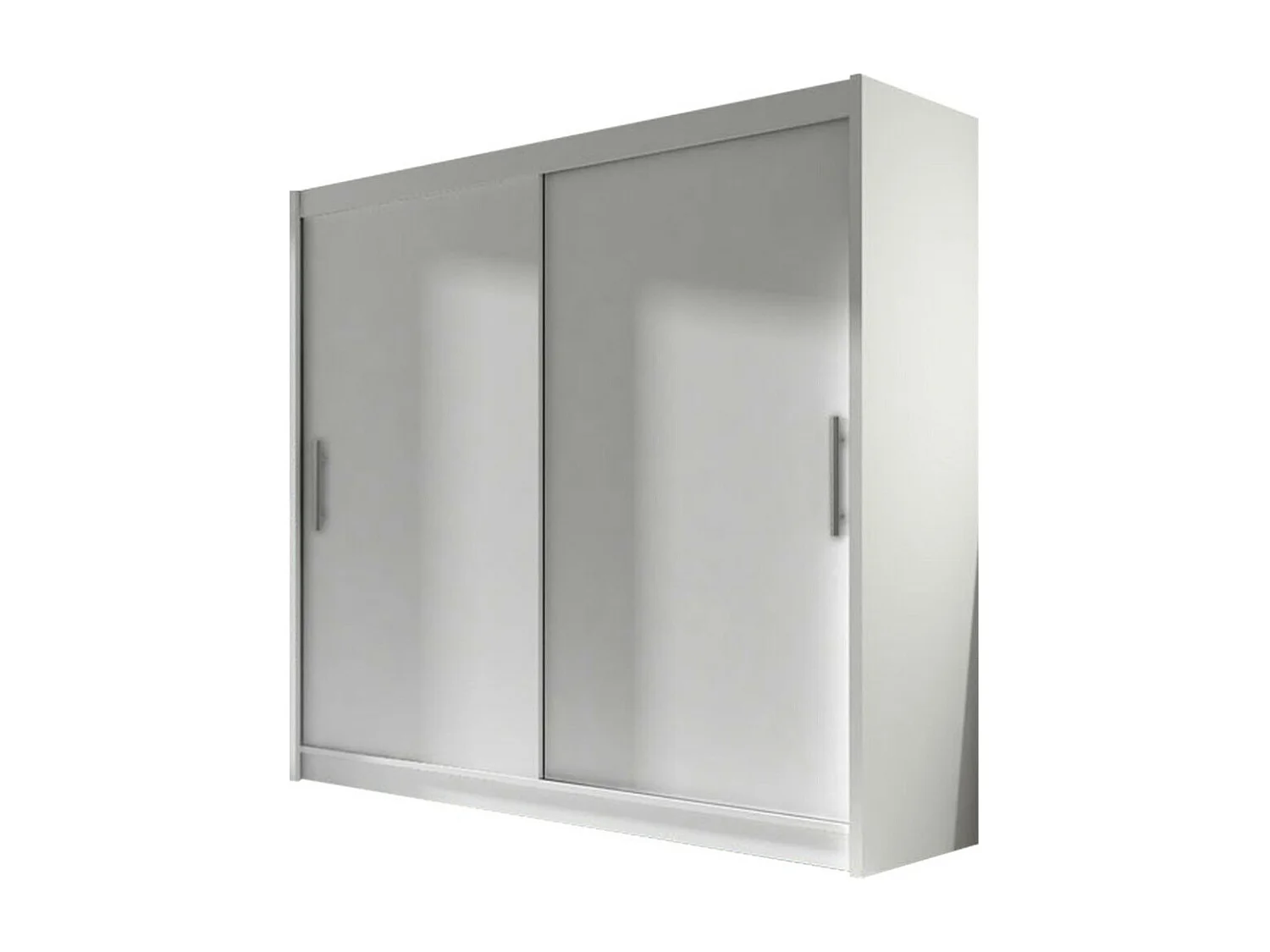 Armoire Closico 100, Blanc, 215x180x58cm, Portes d'armoire: Coulissantes