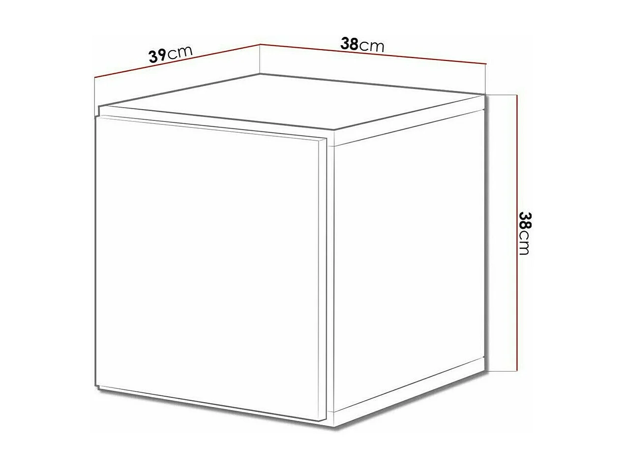 Armoire murale Corbele 104, Noir, 38x38cm, Le nombre de portes: 139cm, Stratifié|MDF