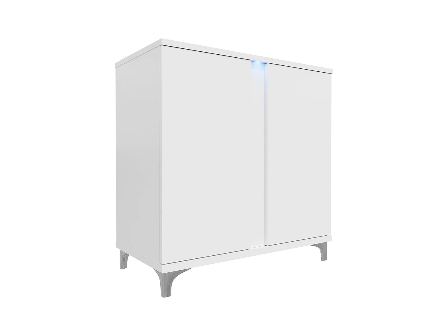 Aparador Livseri 102, Blanco brillante|Blanco, 88x92cm, Número de puertas: 240cm