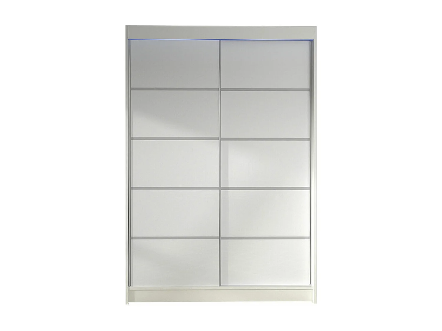 Armario Closico 150, Blanco, 200x120x58cm, Puertas de armario: Correderas