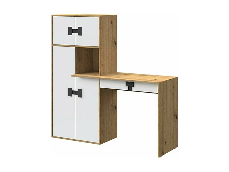 Mesa de oficina Florevi 101, Con cajones|Con puertas, Número de puertas: 4, 82x151x50cm