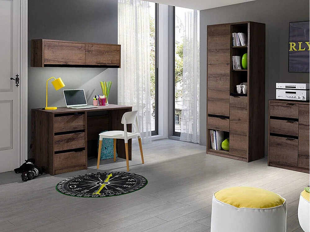 Mesa de oficina Fivelbo 100, Con cajones, Número de cajones: 3, 77x120x60cm