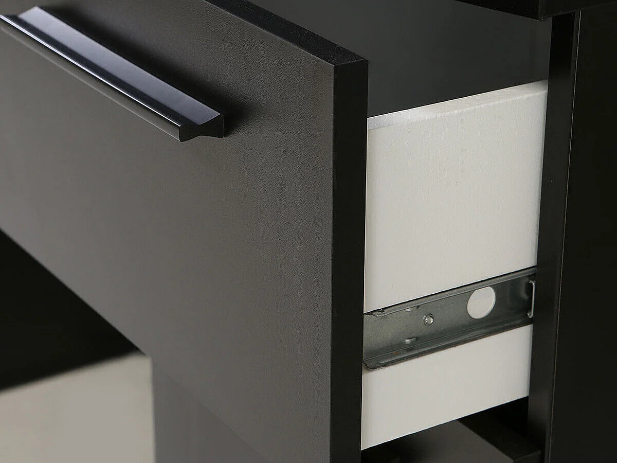 Escritorio gaming York 100, Con puertas|Con cajones, Número de puertas: 1.00, 76x140x65cm