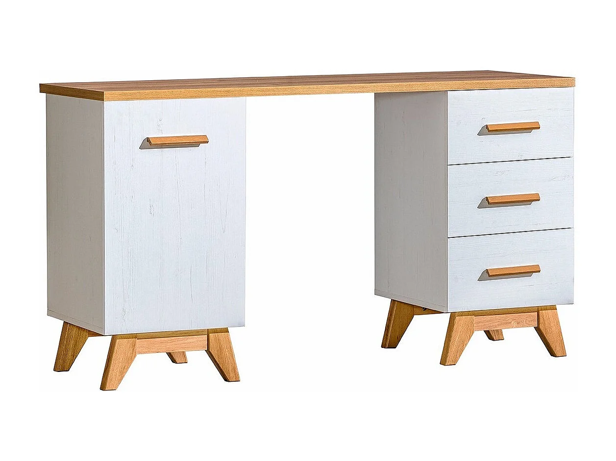 Bureau Sorvera 109, Avec des portes|Avec tiroirs, Le nombre de portes: 1, 79x140x52cm