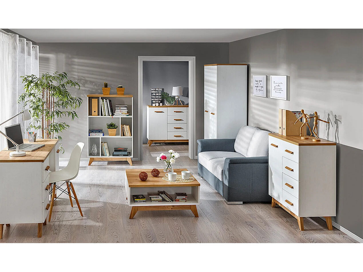 Bureau Sorvera 109, Avec des portes|Avec tiroirs, Le nombre de portes: 1, 79x140x52cm