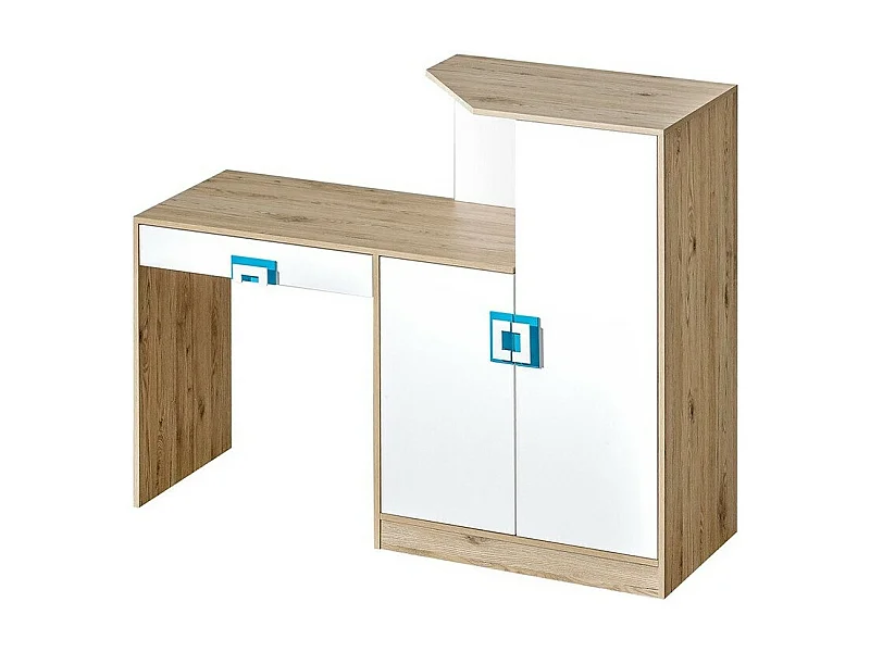 Mesa de escritório Tolfere 105, Com gavetas, Número de portas: 2