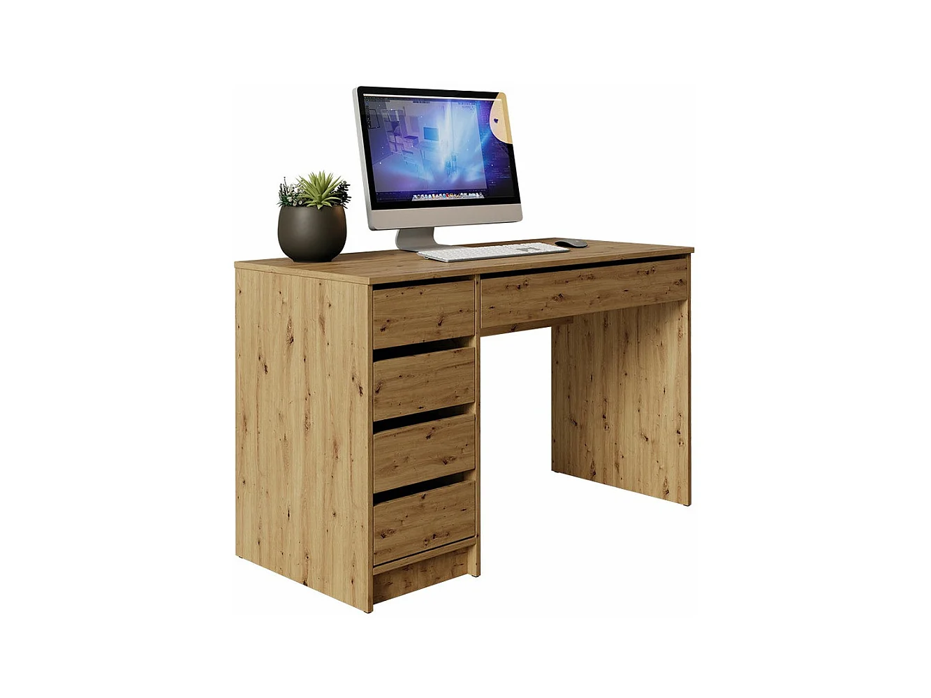 Mesa de escritório Comfivo 312, Com gavetas, Número de gavetas: 5