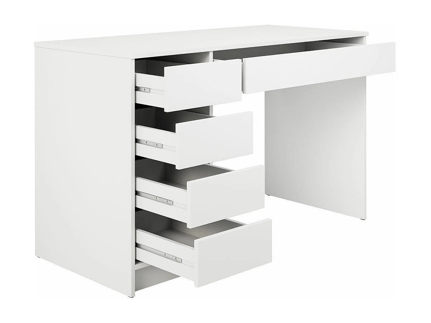 Bureau Comfivo Terros I, Avec tiroirs, Nombre de tiroirs: 5, 76x120x55cm, Chêne Artisan