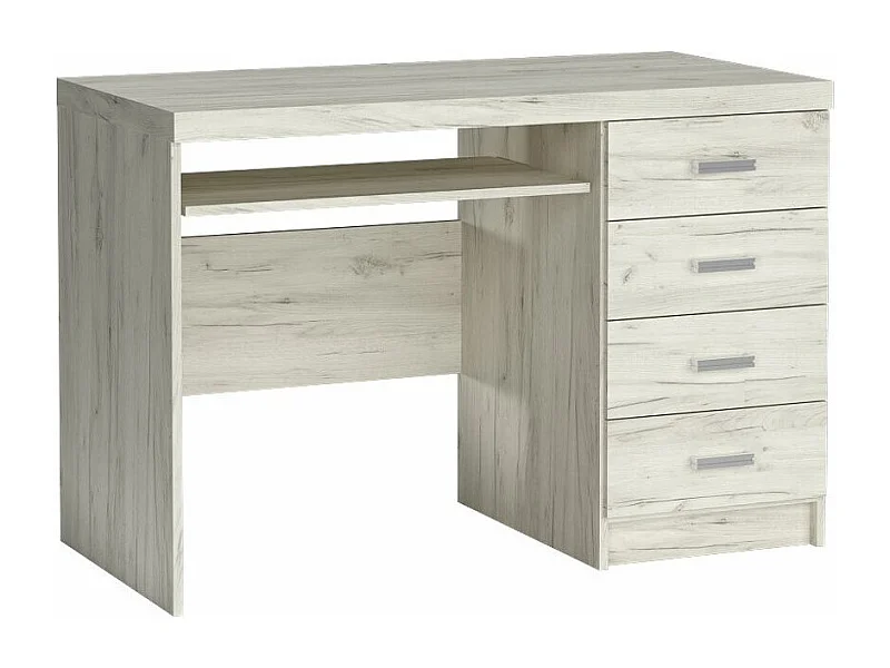 Bureau Serfeno 114, Étagère à clavier|Avec tiroirs, Nombre de tiroirs: 4, 82x120x60cm