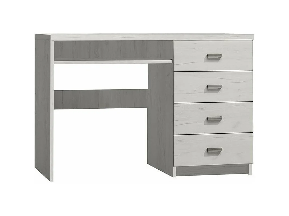 Bureau Serfeno 114, Avec tiroirs|Étagère à clavier, Nombre de tiroirs: 4, 82x120x60cm