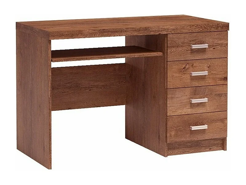 Bureau Serfeno 114, Avec tiroirs|Étagère à clavier, Nombre de tiroirs: 4, 82x120x60cm