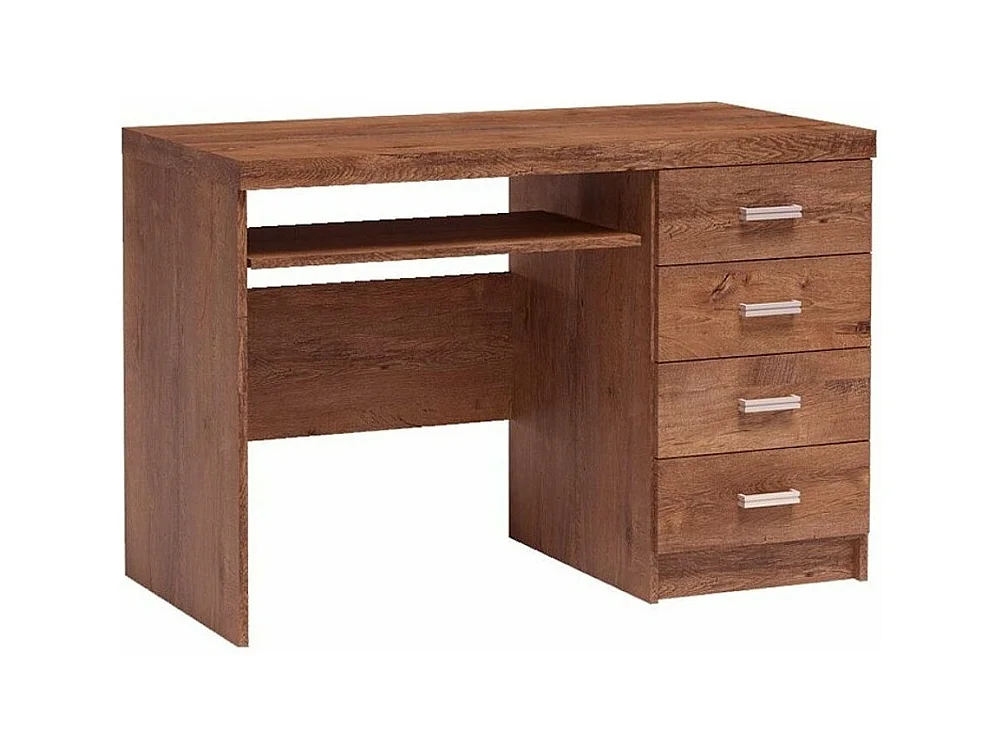 Bureau Serfeno 114, Étagère à clavier|Avec tiroirs, Nombre de tiroirs: 4, 82x120x60cm