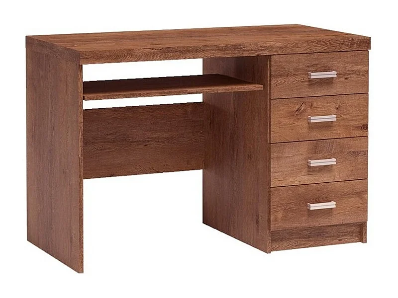 Bureau Serfeno 114, Étagère à clavier|Avec tiroirs, Nombre de tiroirs: 4, 82x120x60cm