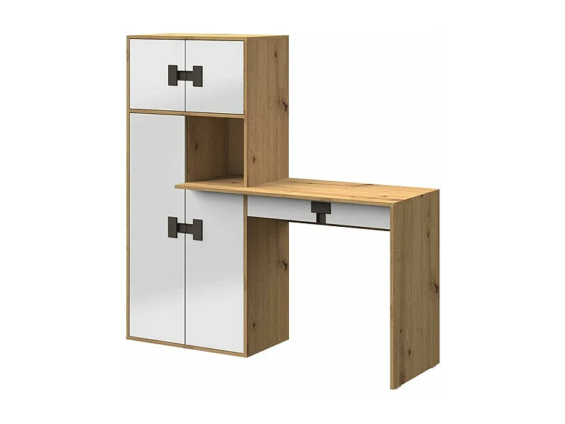 Mesa de oficina Florevi 101, Con cajones|Con puertas, Número de puertas: 4, 82x151x50cm