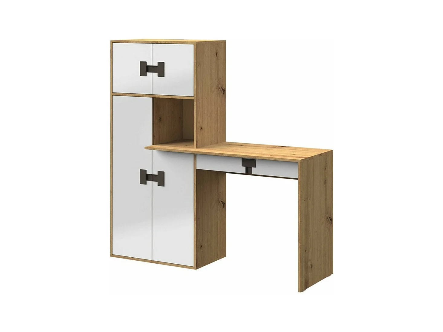 Bureau Florevi 101, Avec des portes|Avec tiroirs, Le nombre de portes: 4, 82x151x50cm
