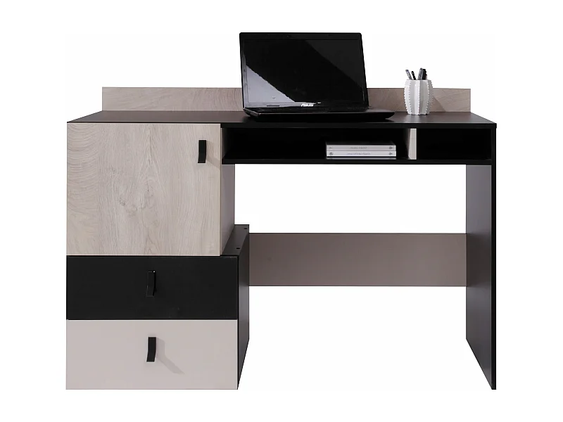 Mesa de escritório Camteso 107, Com gavetas, Número de portas: 1