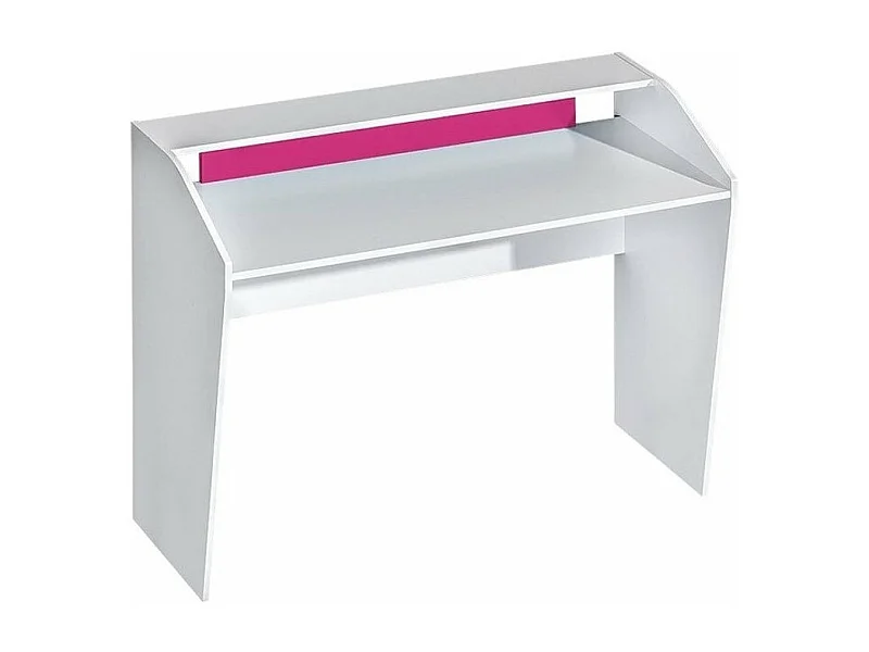 Scrivania da ufficio Sorviru 100, 76x120x50cm, Fucsia|Bianco
