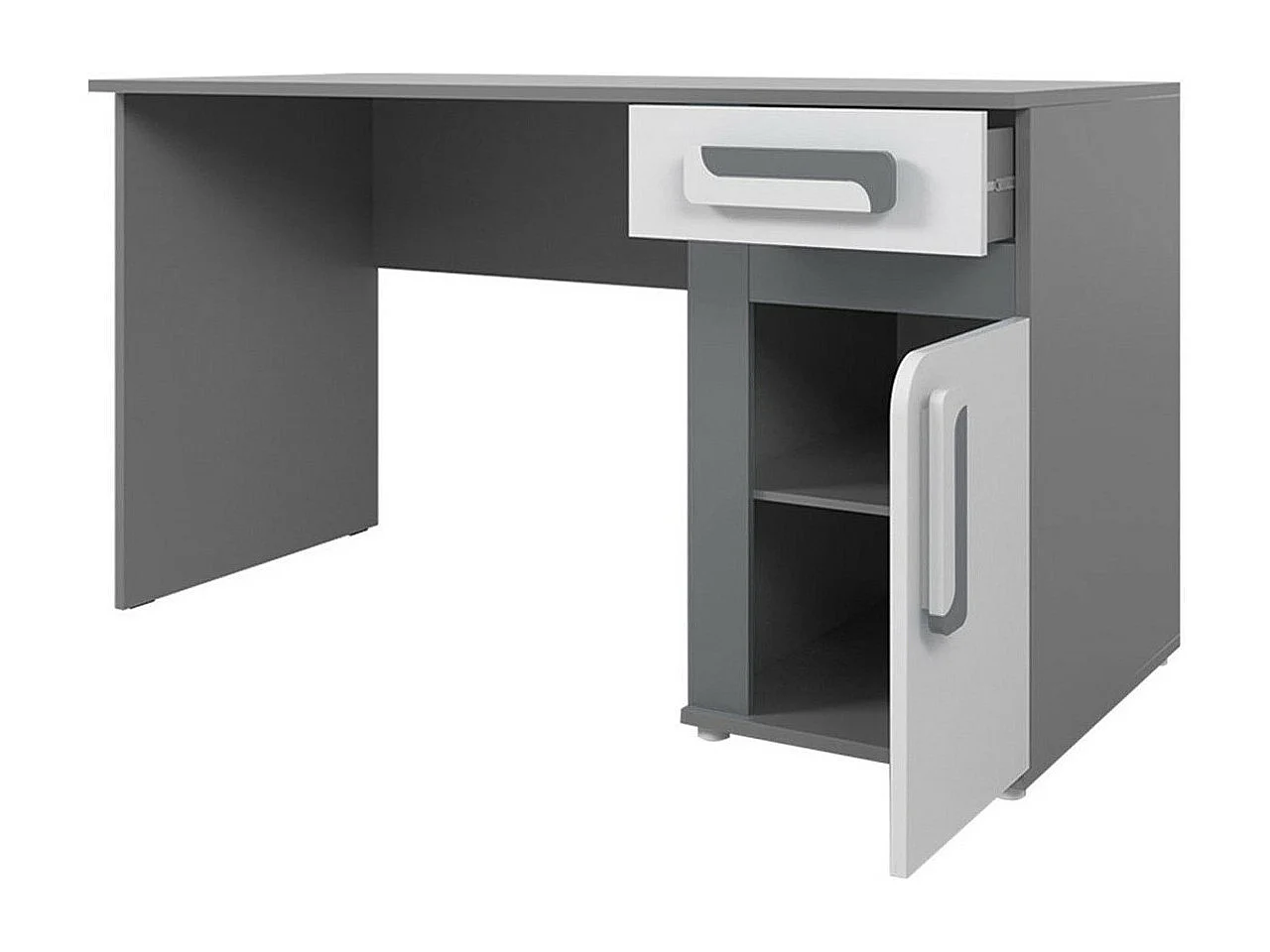 Mesa de escritório Aviseve 100, Com gavetas, Número de portas: 1