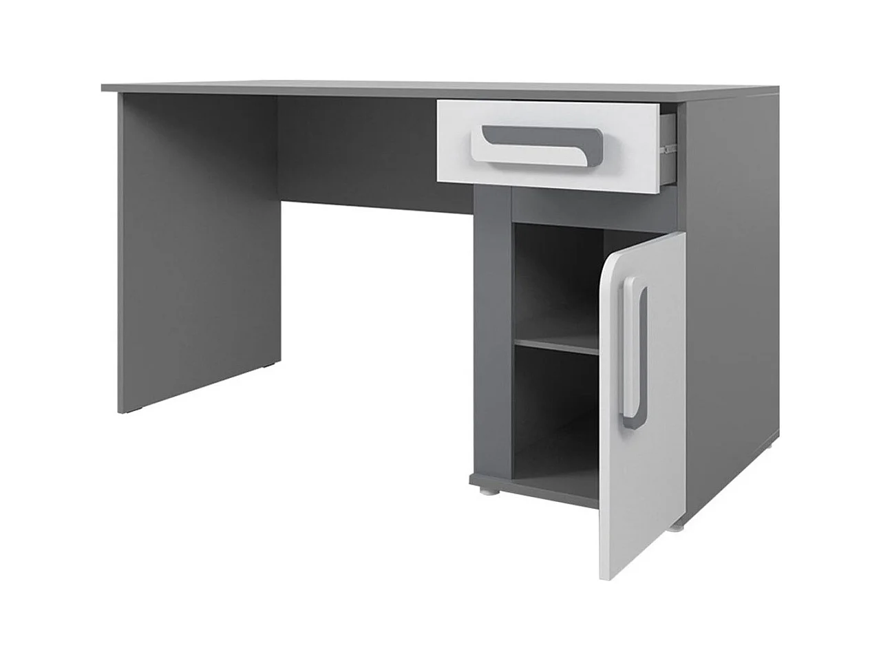Mesa de oficina Aviseve 100, Con puertas|Con cajones, Número de puertas: 1, 80x120x50cm
