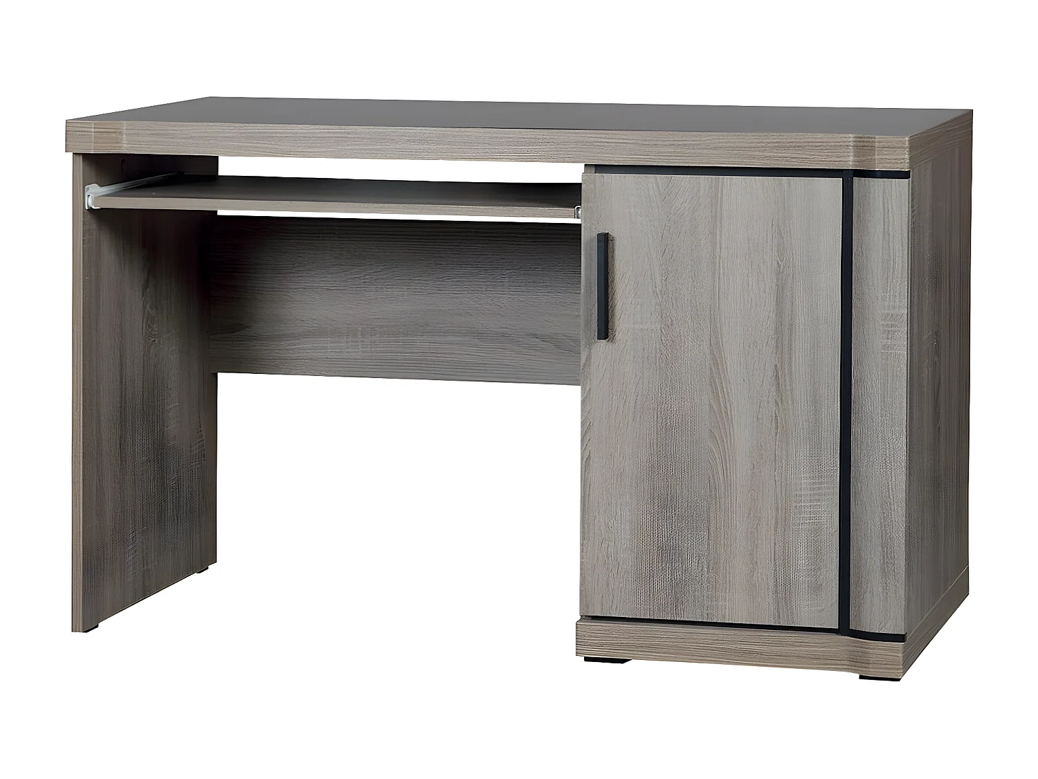 Mesa de escritório Lorelie 112, Com mesa para teclado, 8x13x6cm