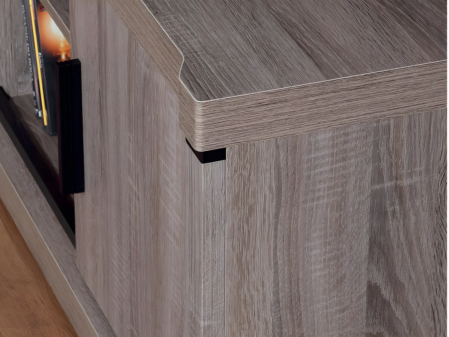 Mesa de escritório Lorelie 112, Com mesa para teclado, 8x13x6cm