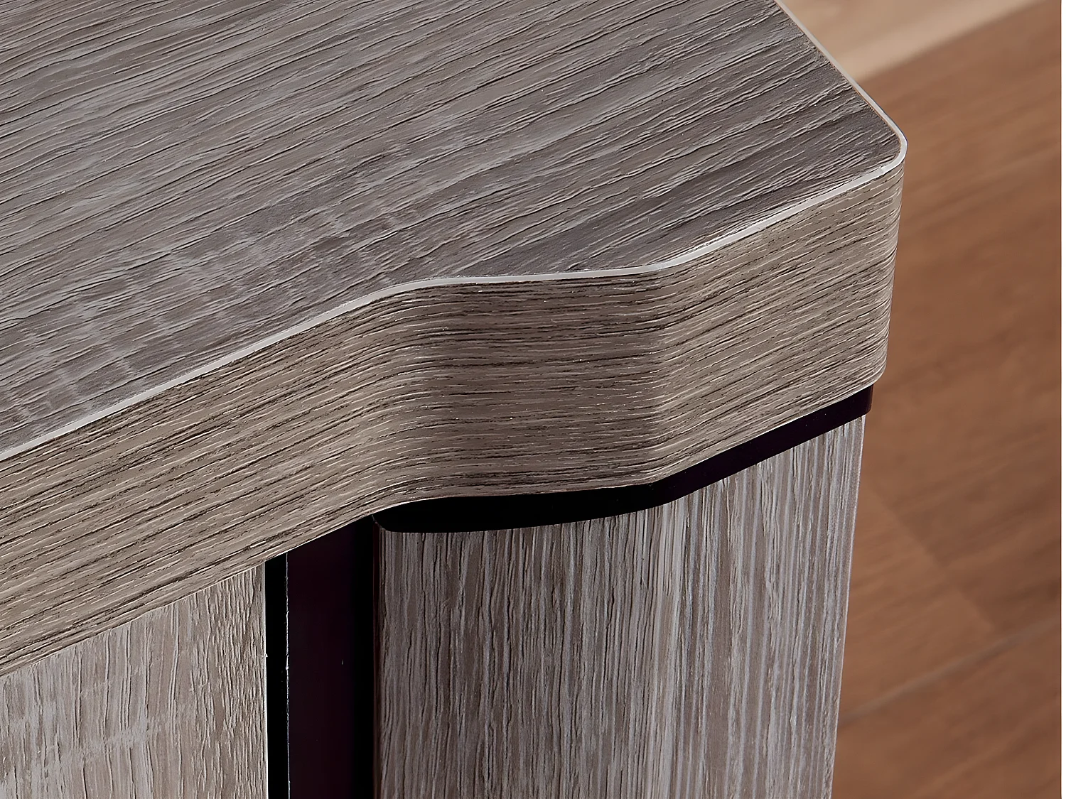 Mesa de escritório Lorelie 112, Com mesa para teclado, 8x13x6cm