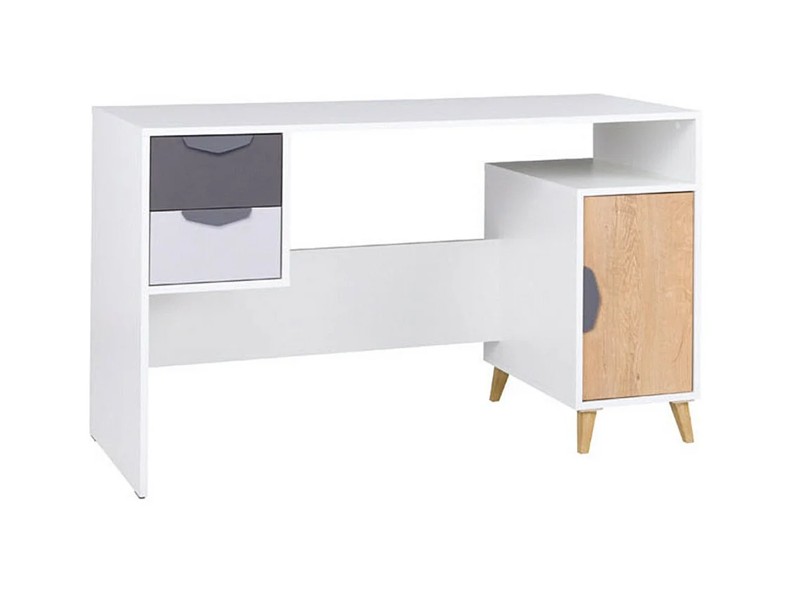 Bureau Domvera 112, Avec des portes|Avec tiroirs, Le nombre de portes: 1, 76x130x55cm