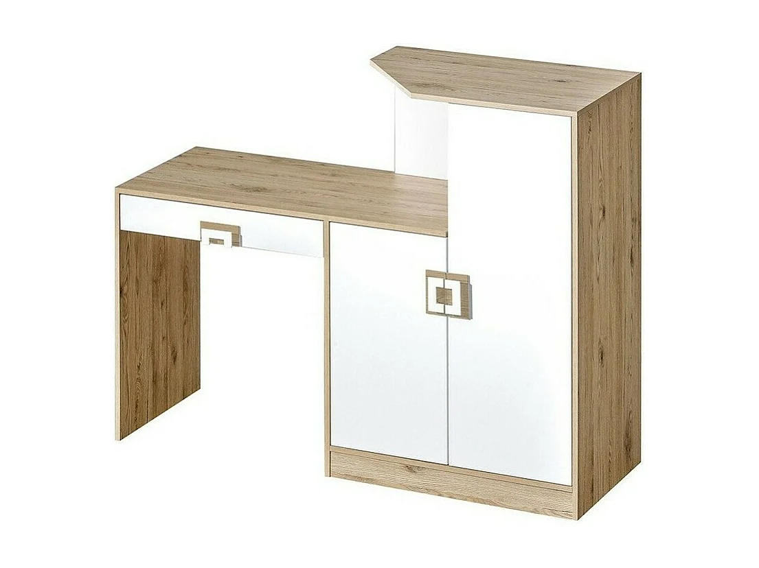 Mesa de oficina Tolfere 105, Con cajones|Con puertas, Número de puertas: 2, 78x150x50cm