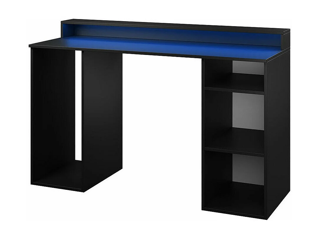 Escritorio gaming Hartford 323, 78x138x48cm, Negro