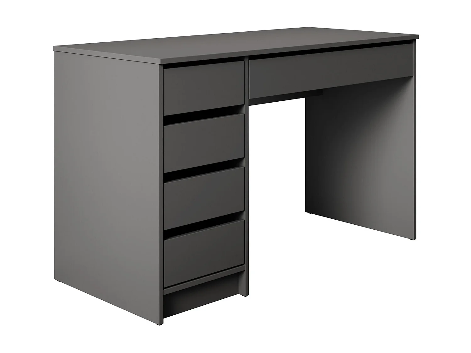 Bureau Comfivo 312, Avec tiroirs, Nombre de tiroirs: 5, 76x120x55cm, Anthracite
