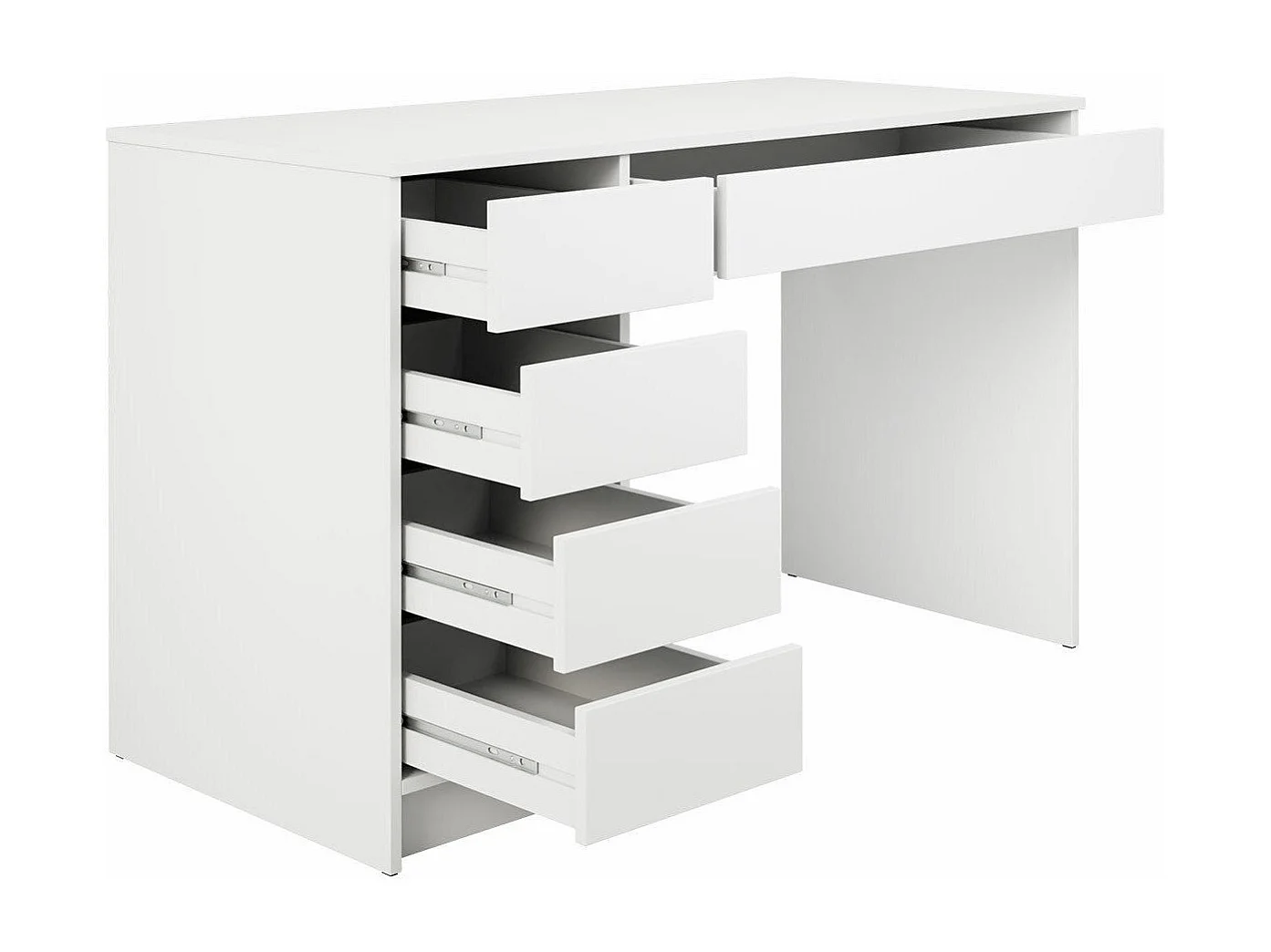 Bureau Comfivo 312, Avec tiroirs, Nombre de tiroirs: 5, 76x120x55cm, Anthracite
