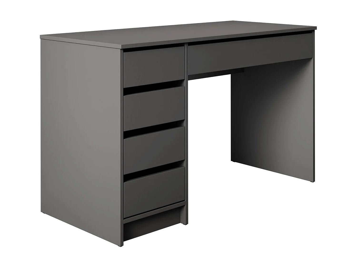 Bureau Comfivo Terros I, Avec tiroirs, Nombre de tiroirs: 5, 76x120x55cm, Anthracite