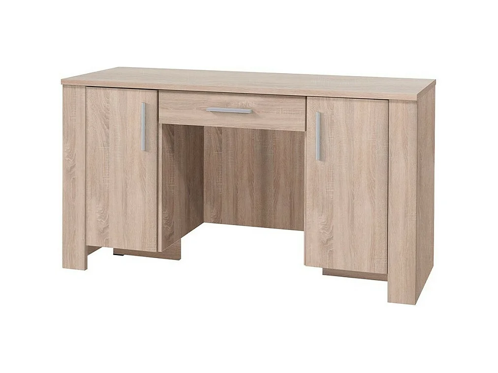 Bureau Melfeli 114, Avec des portes|Avec tiroirs, Le nombre de portes: 2, 77x140x55cm