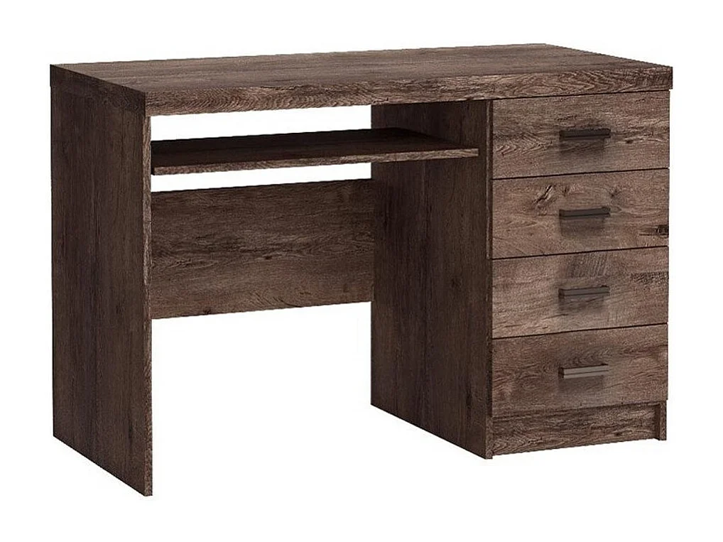 Bureau Serfeno 114, Avec tiroirs|Étagère à clavier, Nombre de tiroirs: 4, 82x120x60cm