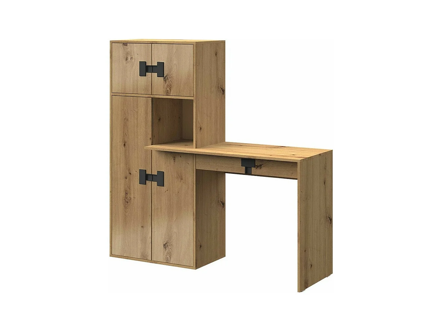 Bureau Florevi 101, Avec des portes|Avec tiroirs, Le nombre de portes: 4, 82x151x50cm