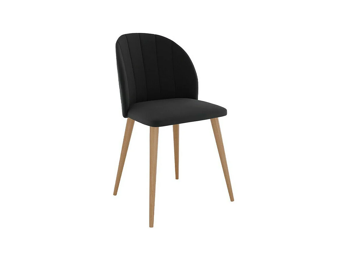 Silla Racine 104, 83x53x57cm, Tapiz, De madera, Aglomerado laminado