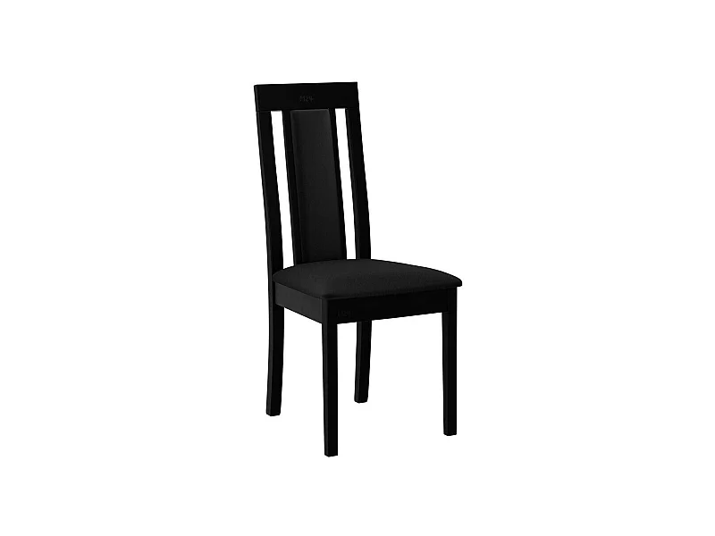 Silla Victorville 342, Negro, 96x45x41cm, Tapiz, De madera, Madera