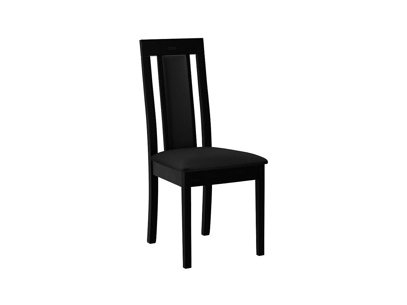 Silla Victorville 342, Negro, 96x45x41cm, Tapiz, De madera, Madera