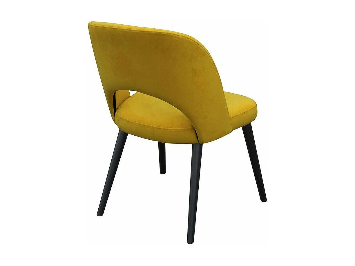 Chaise Sparks 197, Noir, 81x50x44cm, Tapisserie, En bois, Polywood|Bois