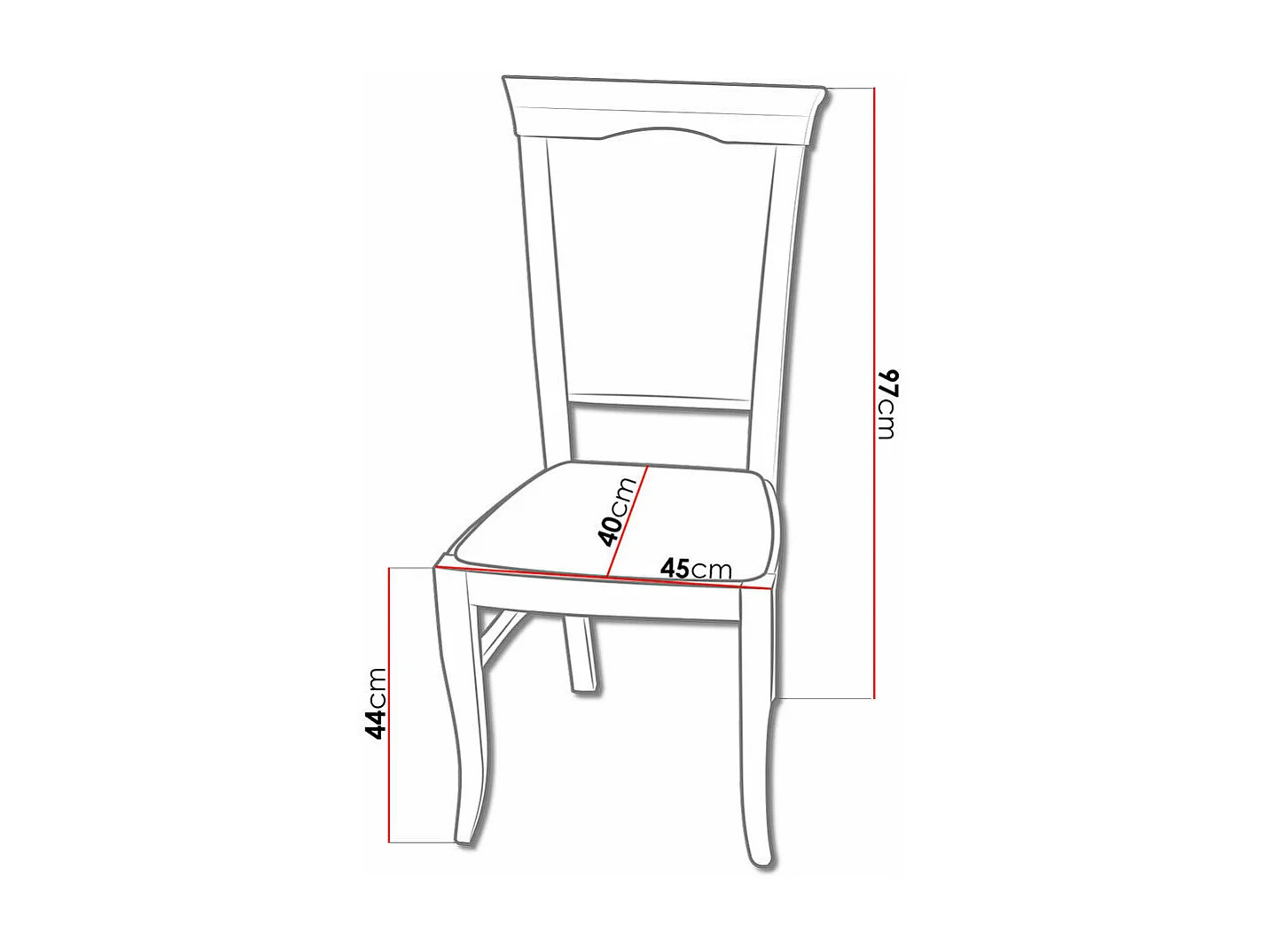 Silla Sparks 157, 97x45x40cm, Tapiz, De madera, Madera