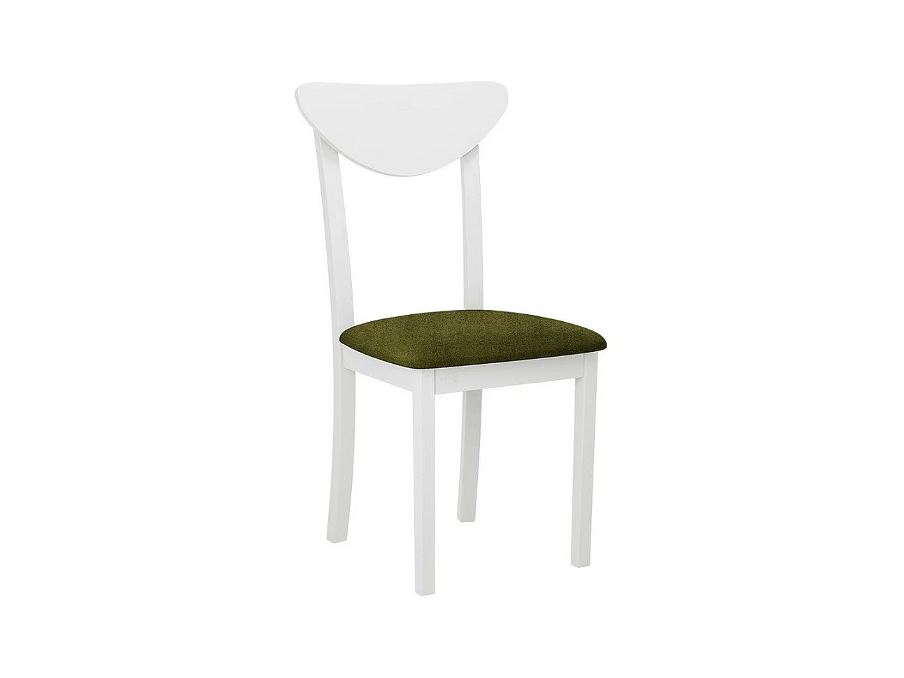 Chaise Victorville 339, Vert|Blanc, 85x43x46cm, Tapisserie, En bois, Bois