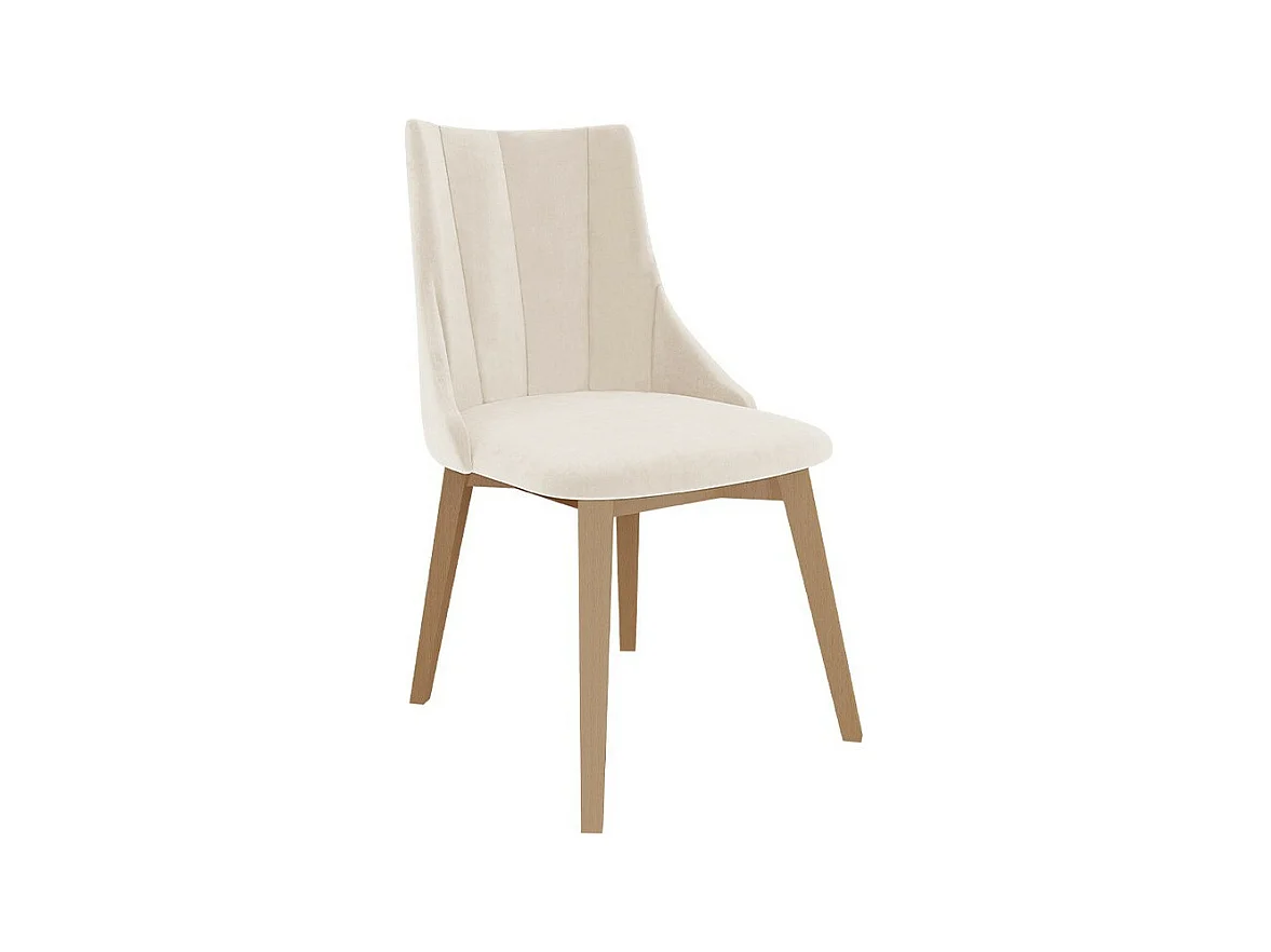 Chaise Racine 114, 85x53x56cm, Tapisserie, En bois, Stratifié